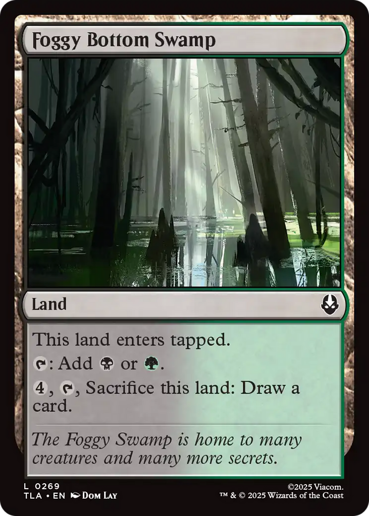 Foggy Bottom Swamp - Common Land card from Avatar: The Last Airbender