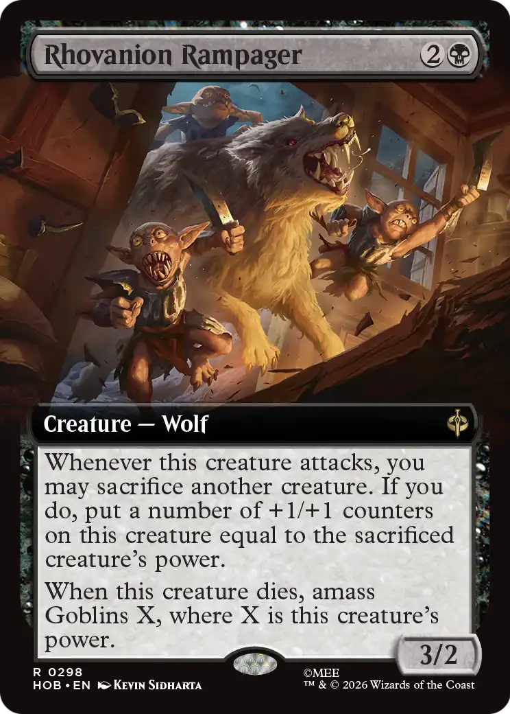 Rhovanion Rampager - Rare Creature — Wolf card from The Hobbit