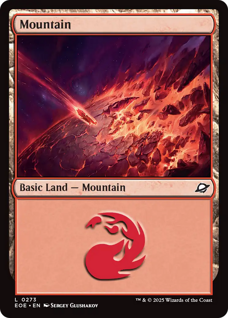Mountain - Common Basic Land — Mountain card from Edge of Eternities