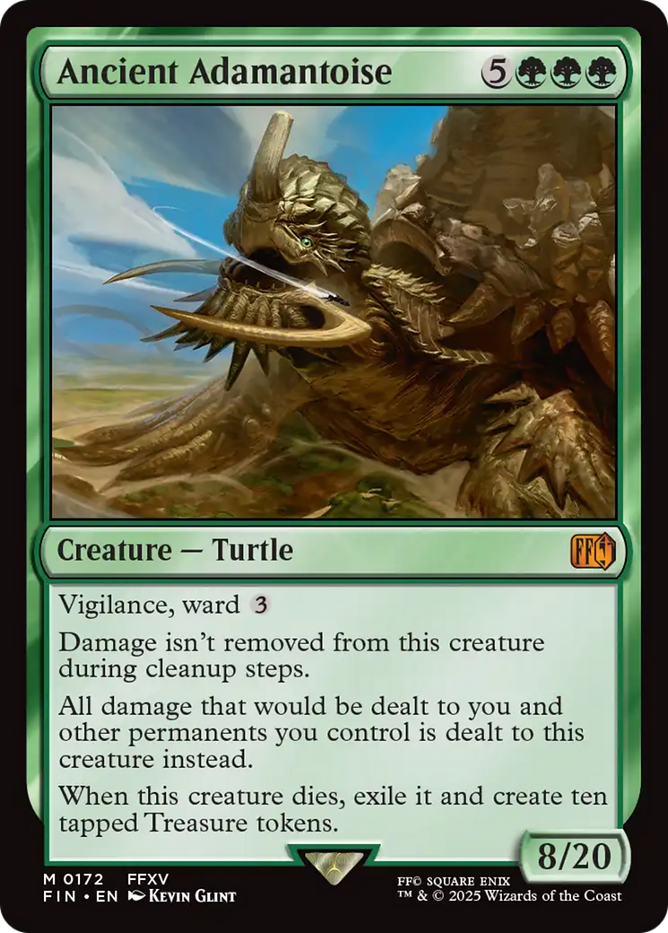 Ancient Adamantoise - Mythic Creature — Turtle card from Final Fantasy
