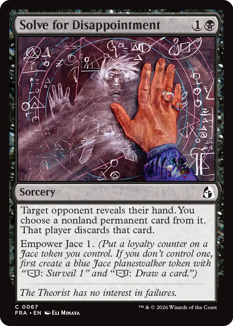 Solve for Disappointment - Common Sorcery card from Reality Fracture