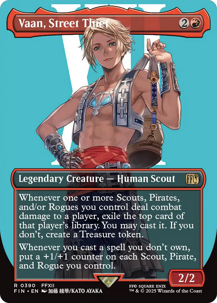 Vaan, Street Thief - Rare Legendary Creature — Human Scout card from Final Fantasy