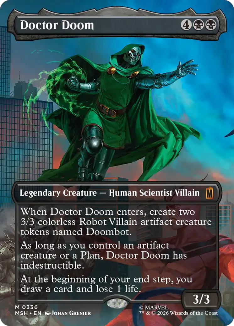 Doctor Doom - Mythic Legendary Creature — Human Scientist Villain card from Marvel Super Heroes