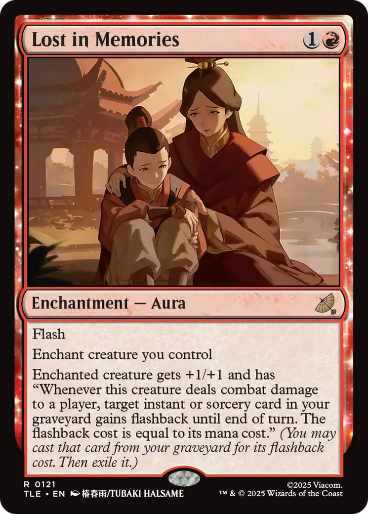 Lost in Memories - Rare Enchantment — Aura card from Avatar: The Last Airbender Eternal