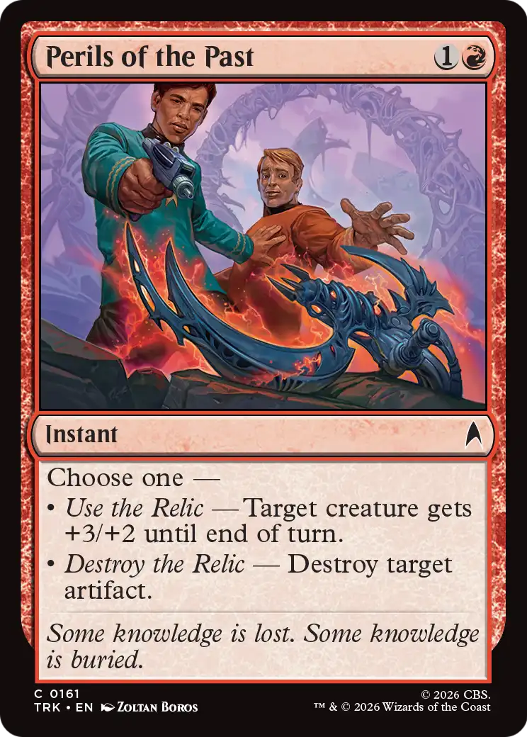 Perils of the Past - Common Instant card from Star Trek
