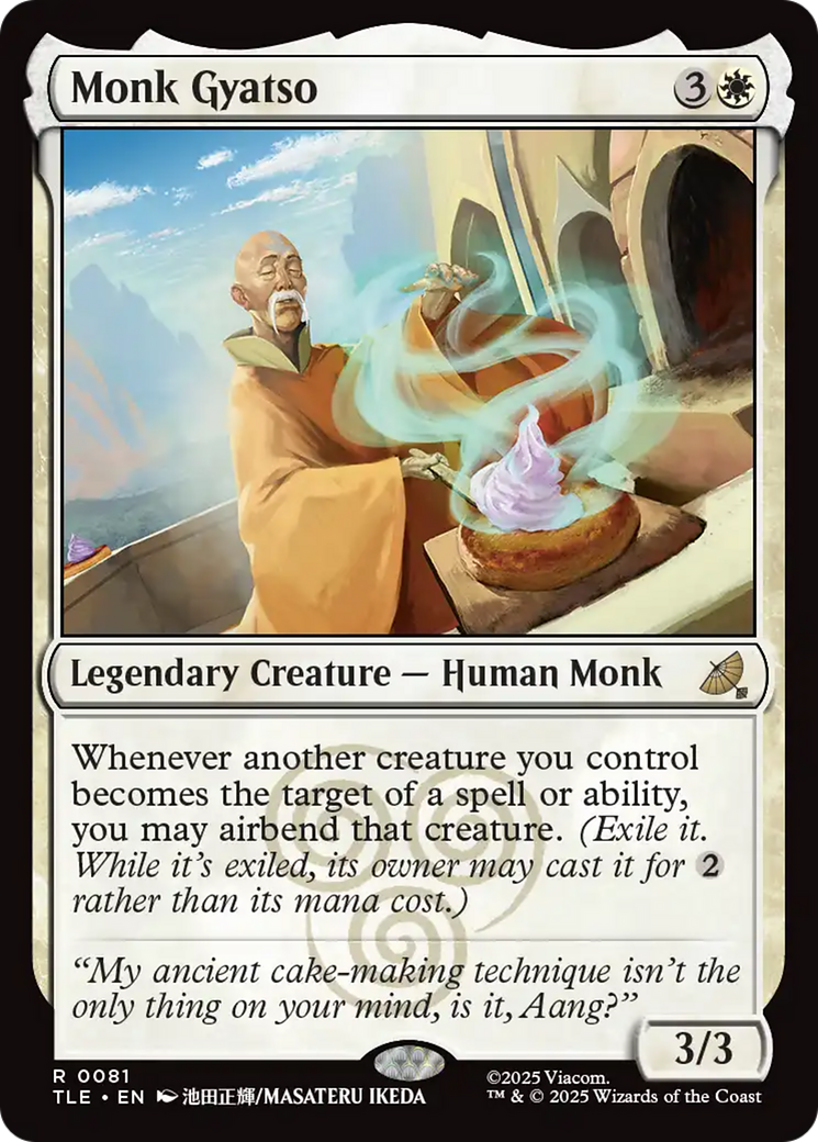 Monk Gyatso - Rare Legendary Creature — Human Monk card from Avatar: The Last Airbender Eternal
