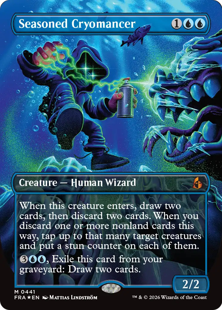 Seasoned Cryomancer - Mythic Creature — Human Wizard card from Reality Fracture
