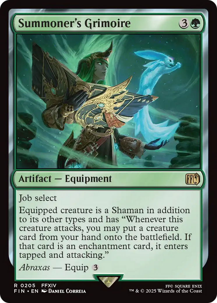 Summoner's Grimoire - Rare Artifact — Equipment card from Final Fantasy