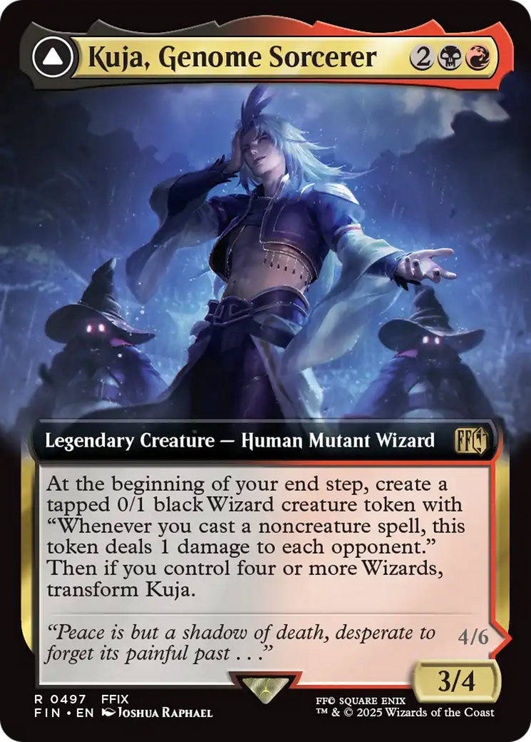 Kuja, Genome Sorcerer // Trance Kuja, Fate Defied - Rare Legendary Creature — Avatar Wizard card from Final Fantasy