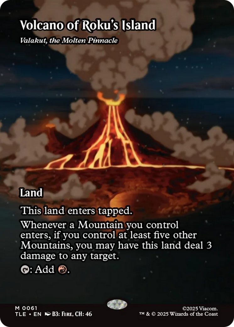 Valakut, the Molten Pinnacle - Mythic Land card from Avatar: The Last Airbender Eternal