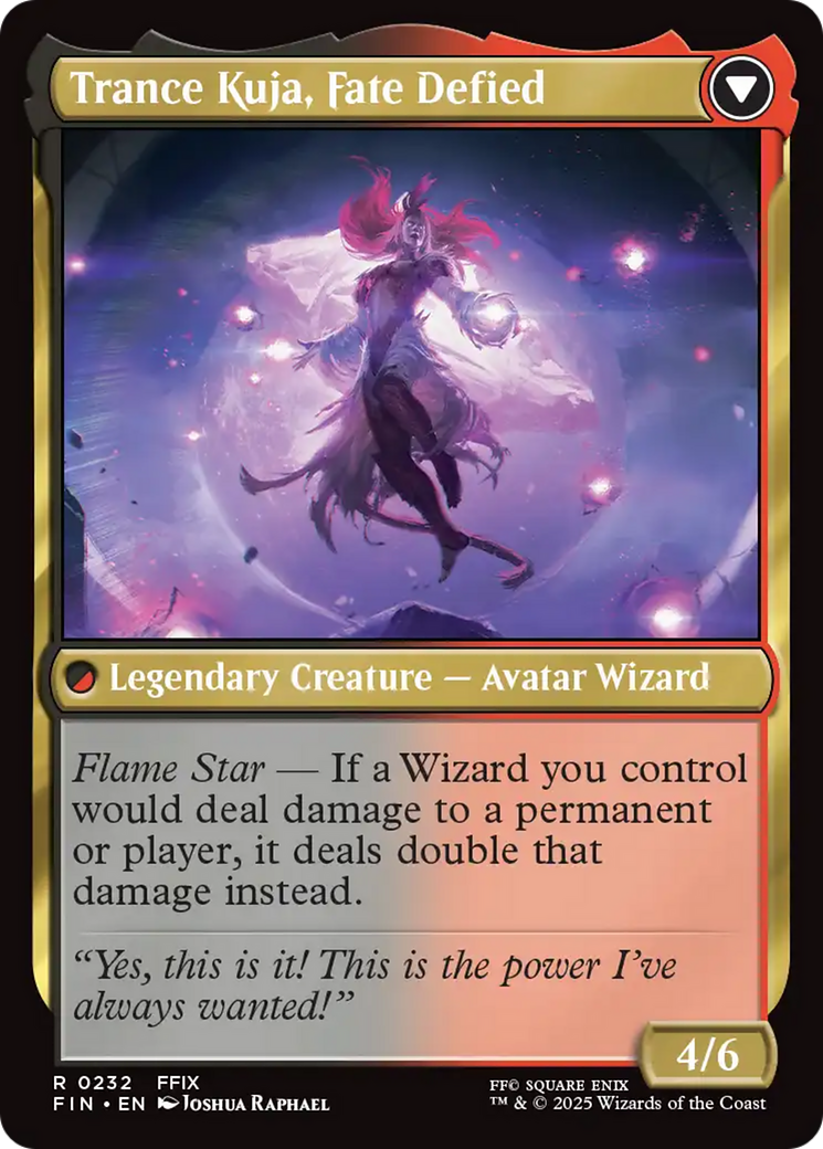 Back face of Kuja, Genome Sorcerer // Trance Kuja, Fate Defied - Legendary Creature — Human Mutant Wizard card