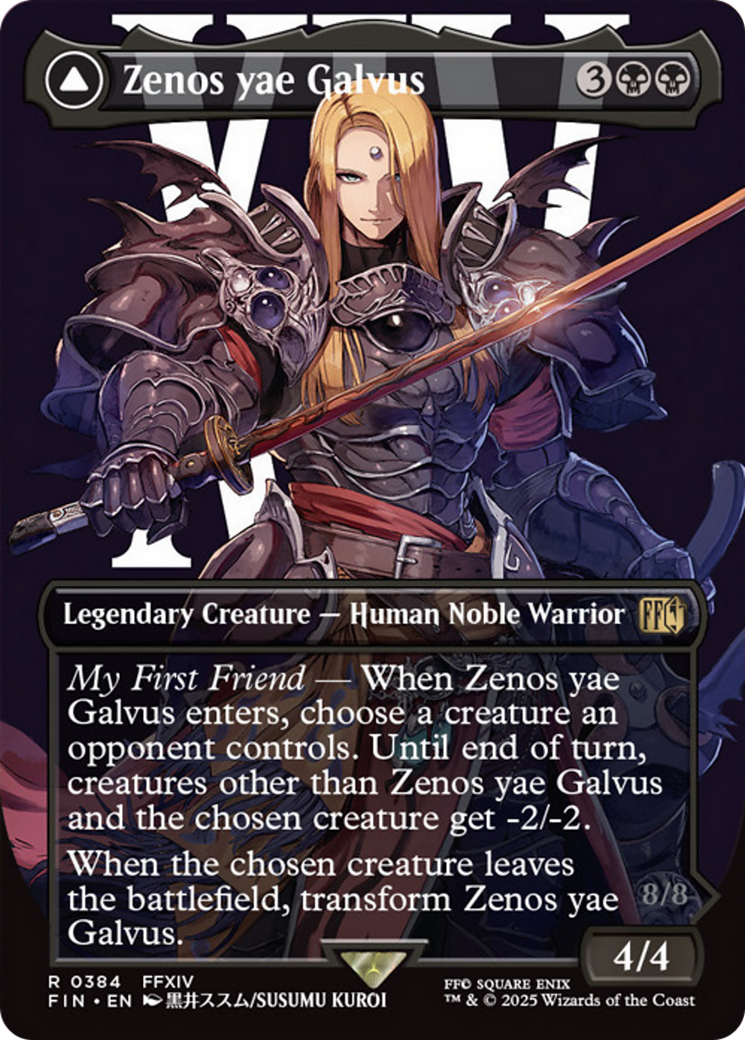 Zenos yae Galvus // Shinryu, Transcendent Rival - Rare Legendary Creature — Dragon card from Final Fantasy