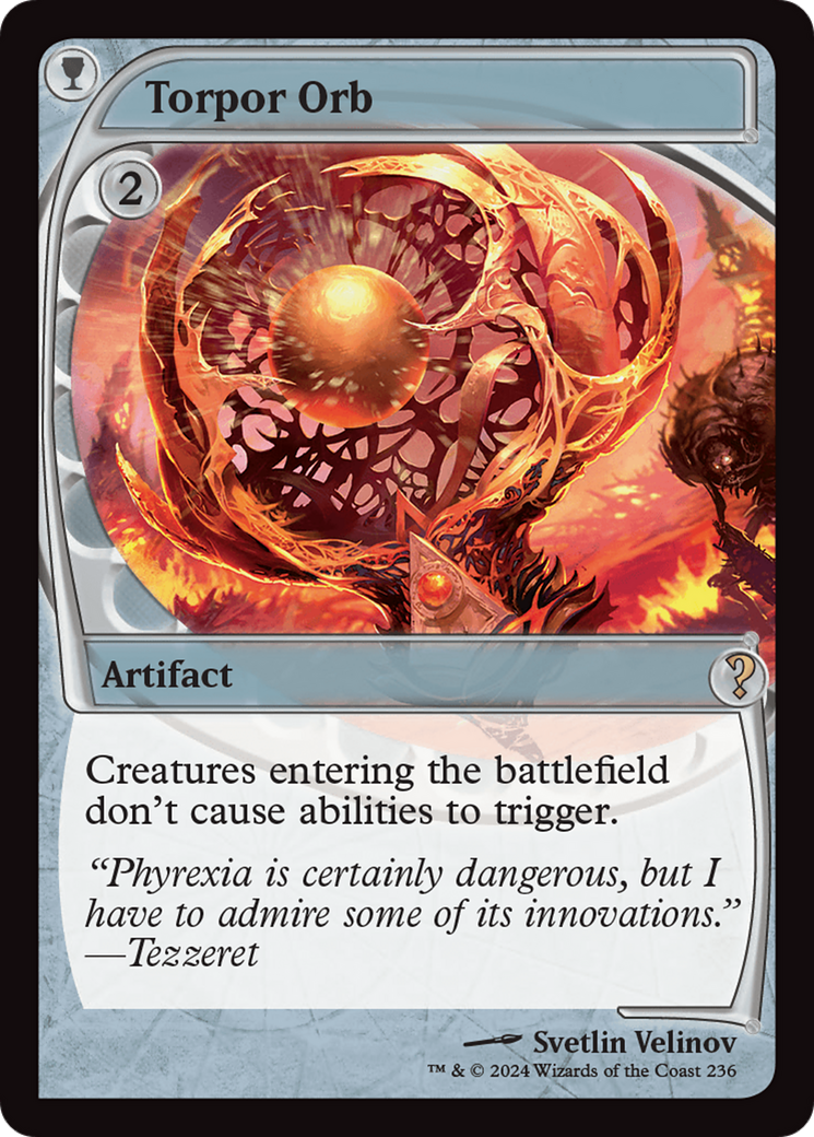 Torpor Orb - Rare Artifact card from Mystery Booster 2