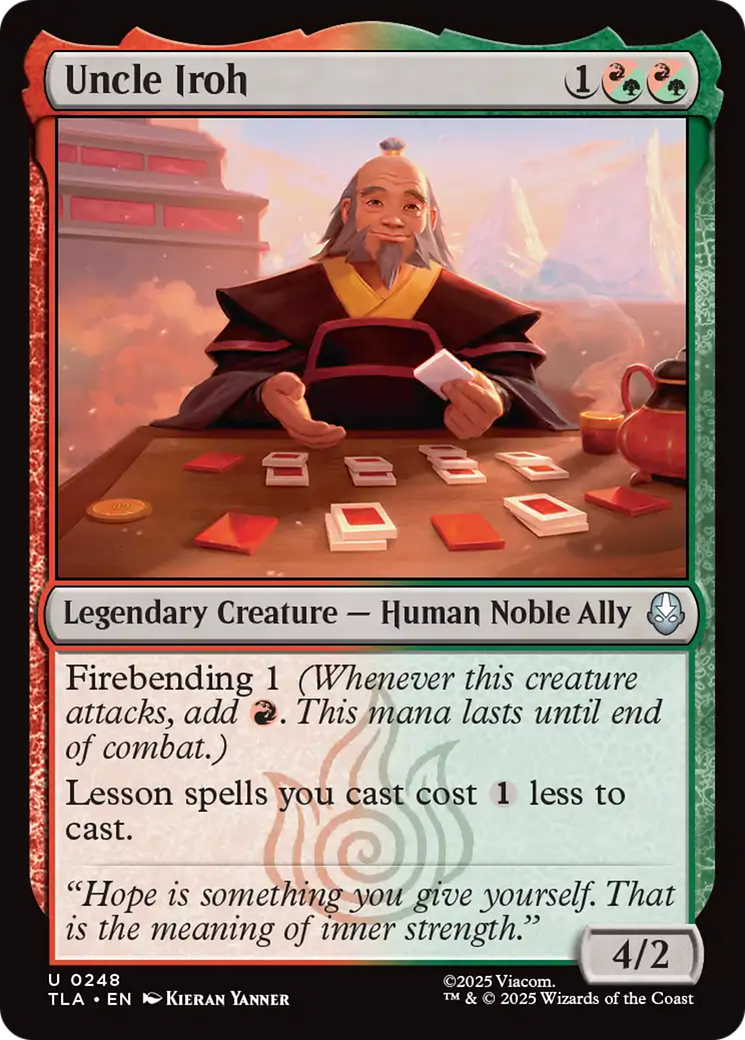 Uncle Iroh - Uncommon Legendary Creature — Human Noble Ally card from Avatar: The Last Airbender