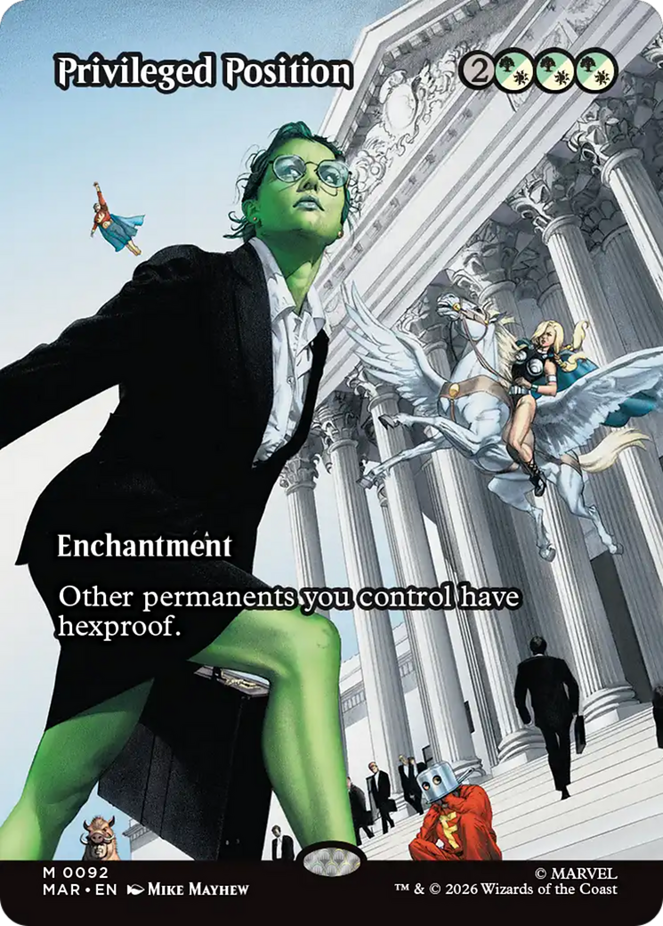 Privileged Position - Mythic Enchantment card from Marvel Universe