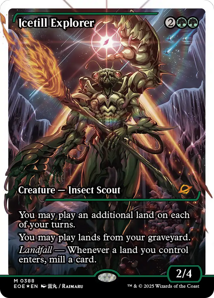 Icetill Explorer - Mythic Creature — Insect Scout card from Edge of Eternities