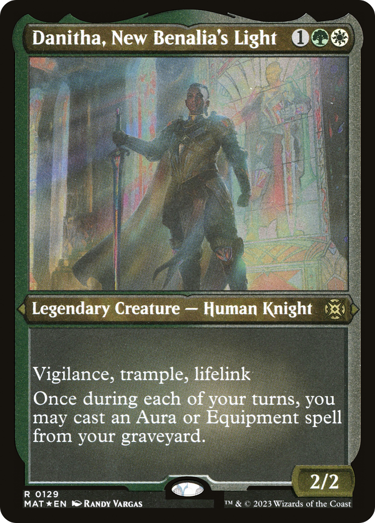 Danitha, New Benalia's Light - Rare Legendary Creature — Human Knight card from March of the Machine: The Aftermath