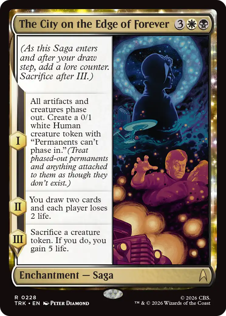 The City on the Edge of Forever - Rare Enchantment — Saga card from Star Trek
