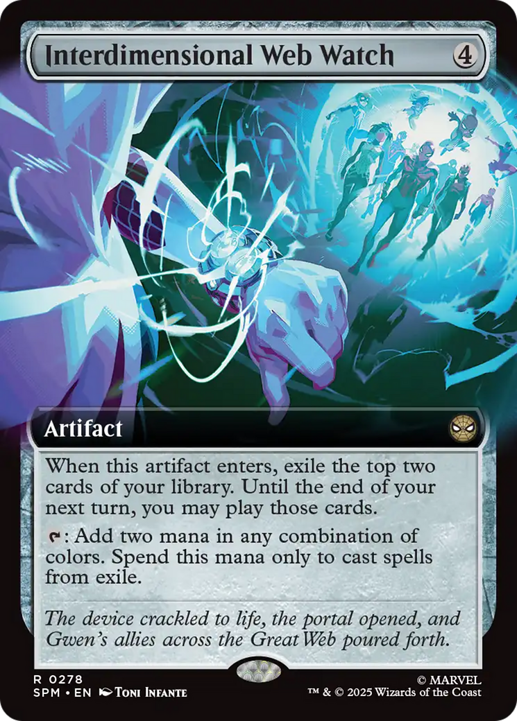 Interdimensional Web Watch - Rare Artifact card from Marvel's Spider-Man