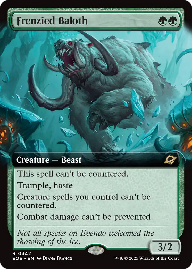 Frenzied Baloth - Rare Creature — Beast card from Edge of Eternities