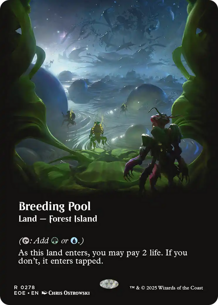Breeding Pool - Rare Land — Forest Island card from Edge of Eternities