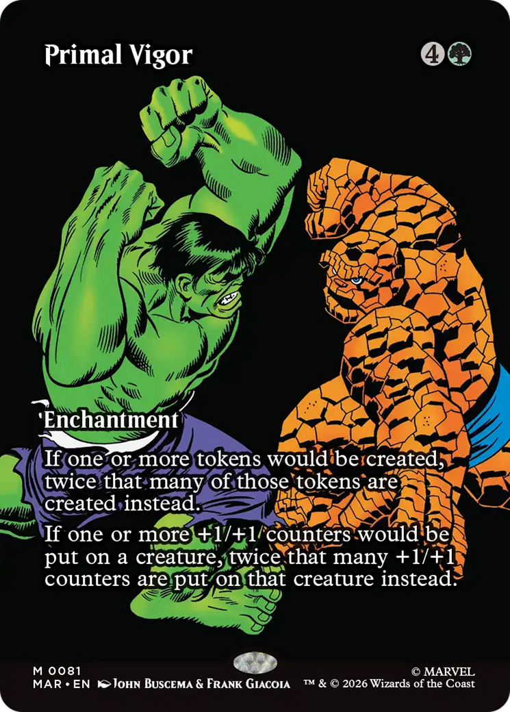 Primal Vigor - Mythic Enchantment card from Marvel Universe