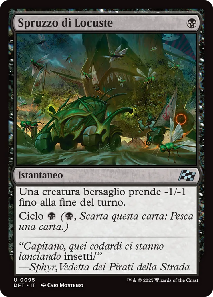Locust Spray - Uncommon Instant card from Aetherdrift