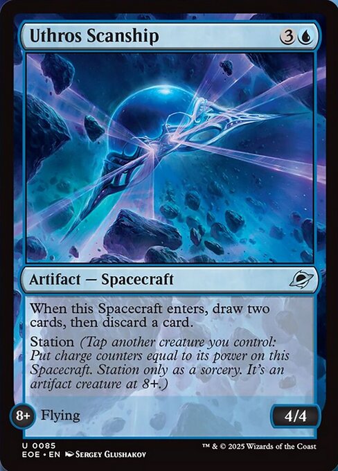Uthros Scanship - Uncommon card from Edge of Eternities