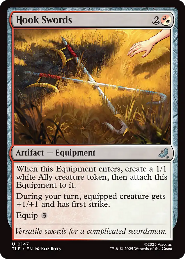 Hook Swords - Uncommon Artifact — Equipment card from Avatar: The Last Airbender Eternal