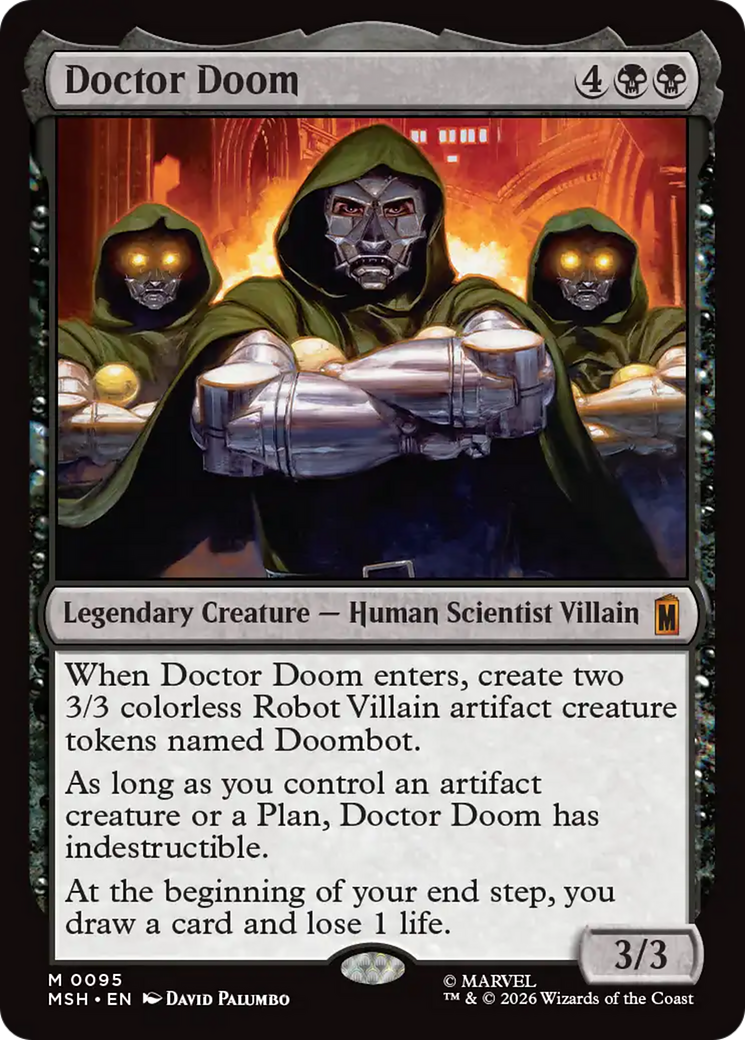 Doctor Doom - Mythic Legendary Creature — Human Scientist Villain card from Marvel Super Heroes