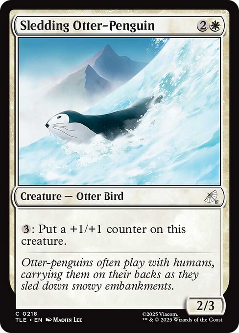 Image of Sledding Otter-Penguin