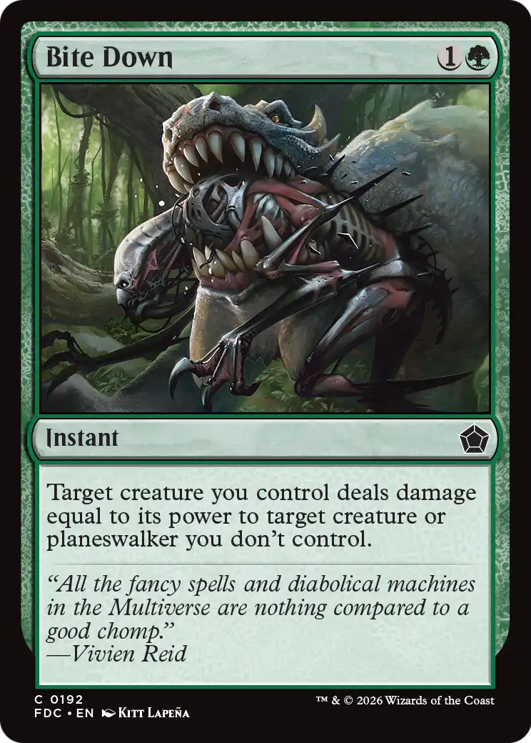 Bite Down - Common Instant card from Foundations Commander