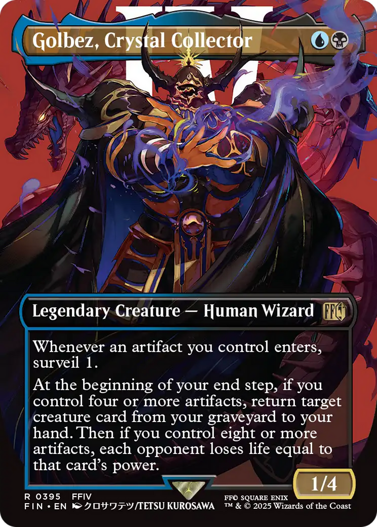 Golbez, Crystal Collector - Rare Legendary Creature — Human Wizard card from Final Fantasy