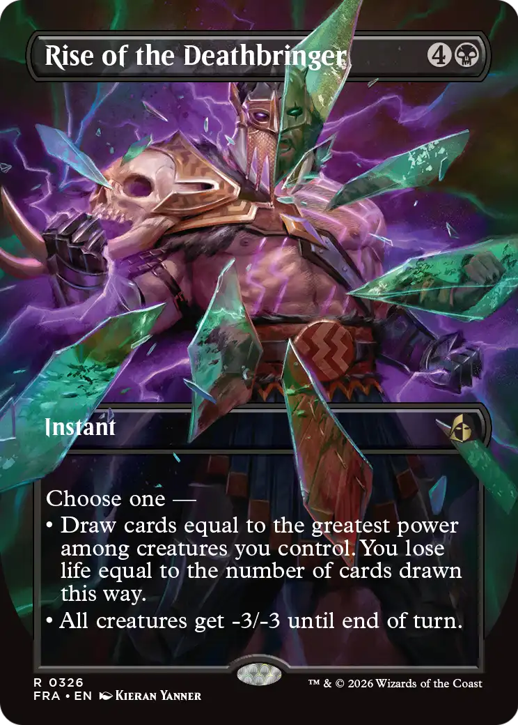 Rise of the Deathbringer - Rare Instant card from Reality Fracture