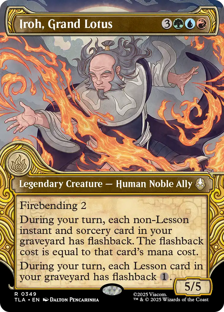 Iroh, Grand Lotus - Rare Legendary Creature — Human Noble Ally card from Avatar: The Last Airbender