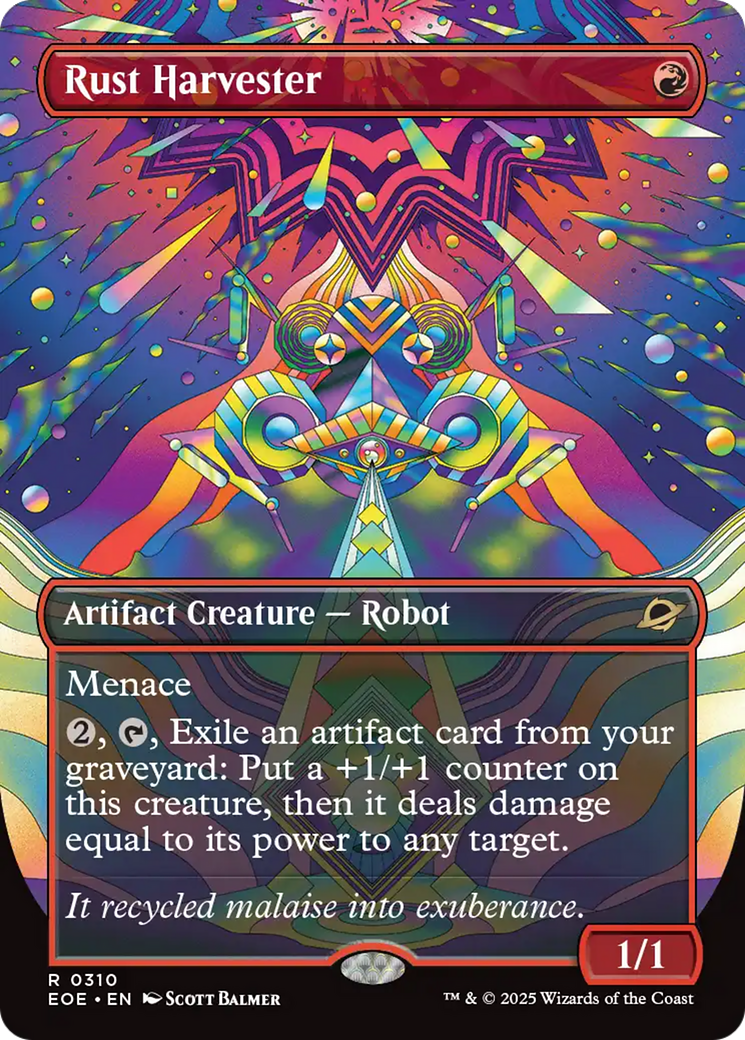 Rust Harvester - Rare Artifact Creature — Robot card from Edge of Eternities