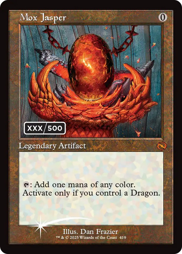 Mox Jasper - Mythic Legendary Artifact card from Tarkir: Dragonstorm