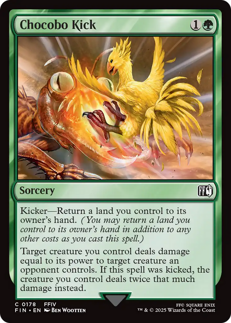 Chocobo Kick - Common Sorcery card from Final Fantasy