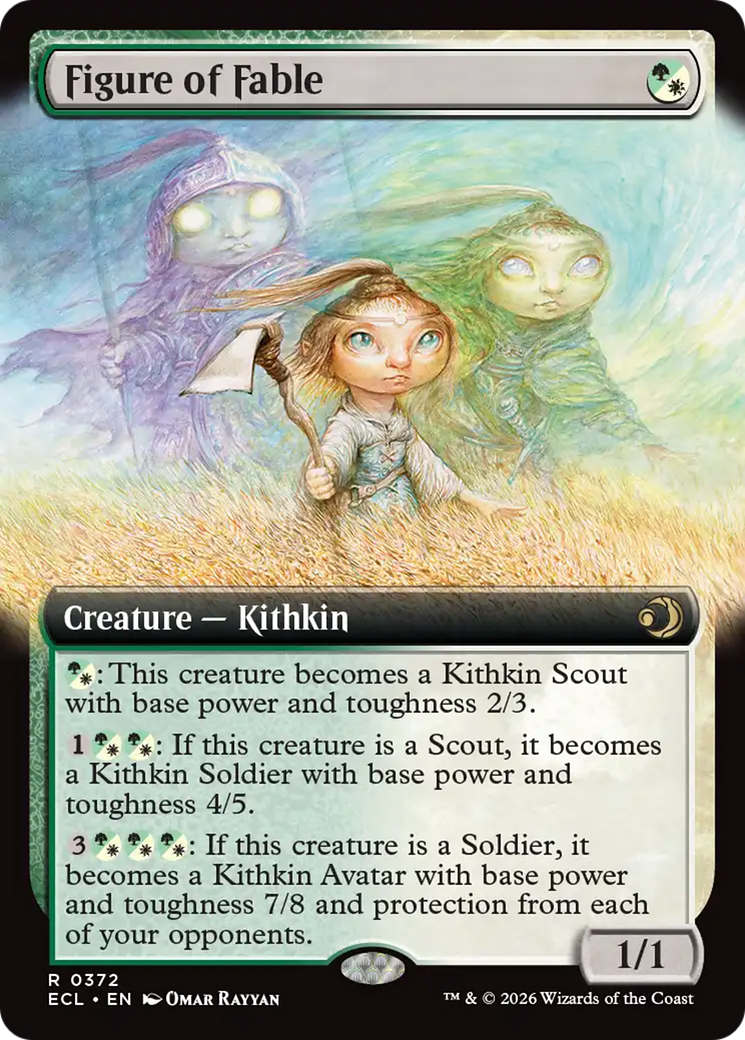 Figure of Fable - Rare Creature — Kithkin card from Lorwyn Eclipsed