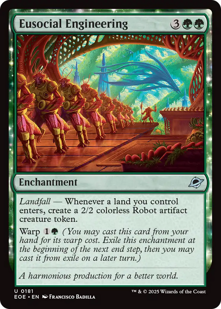 Eusocial Engineering - Uncommon Enchantment card from Edge of Eternities