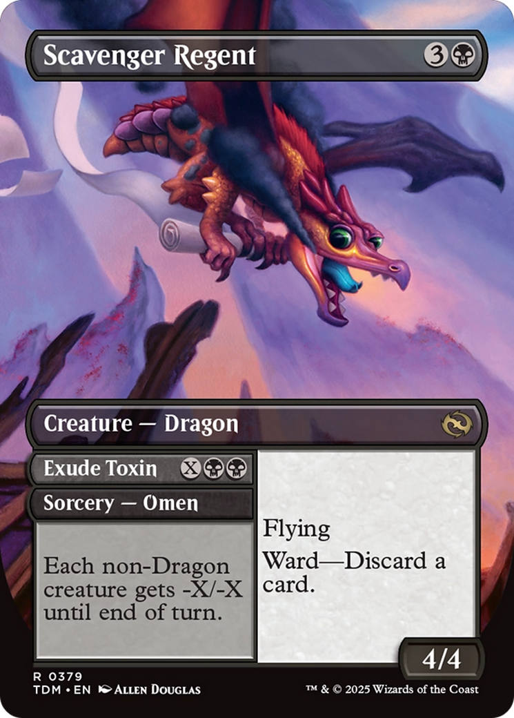 Back face of Scavenger Regent // Exude Toxin // Scavenger Regent // Exude Toxin - Creature — Dragon card