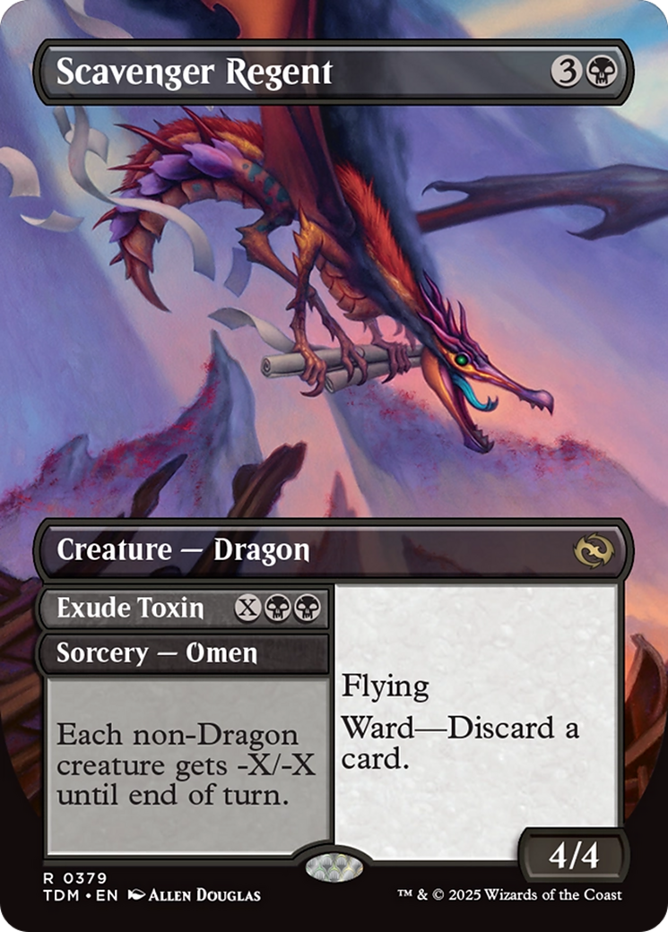 Scavenger Regent // Exude Toxin // Scavenger Regent // Exude Toxin - Creature — Dragon used in Dimir sideboards