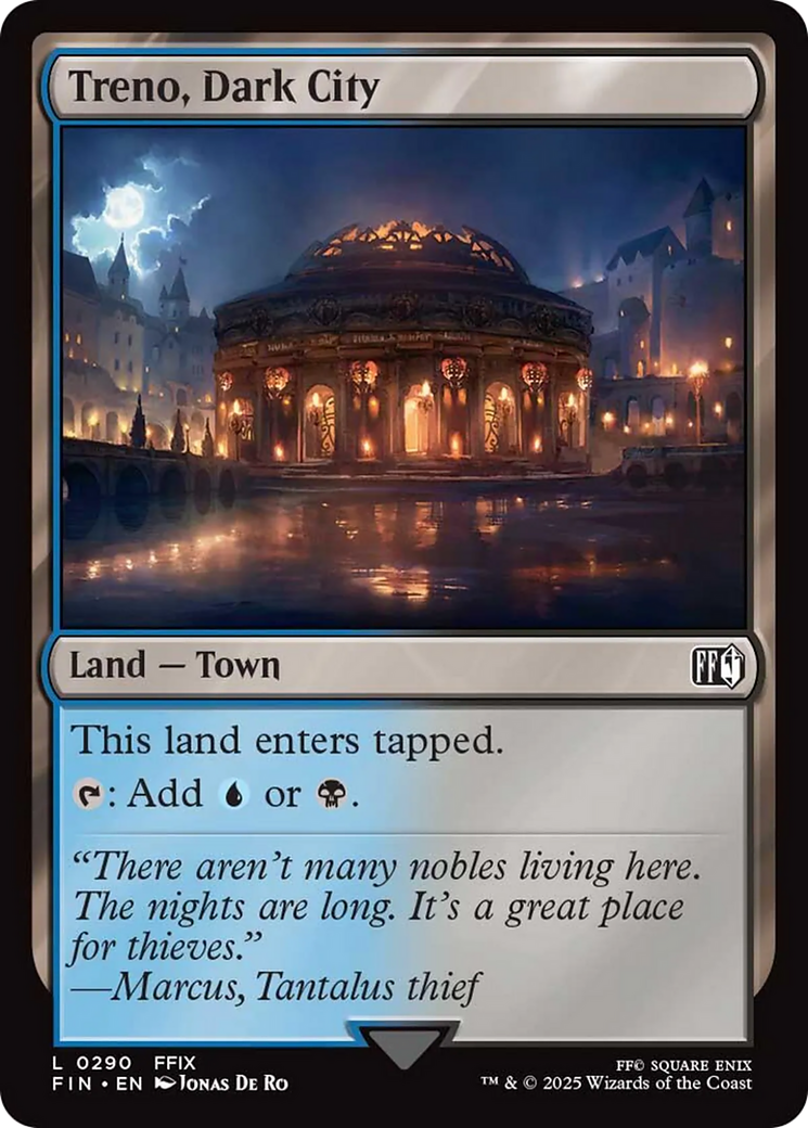 Treno, Dark City - Common Land — Town card from Final Fantasy