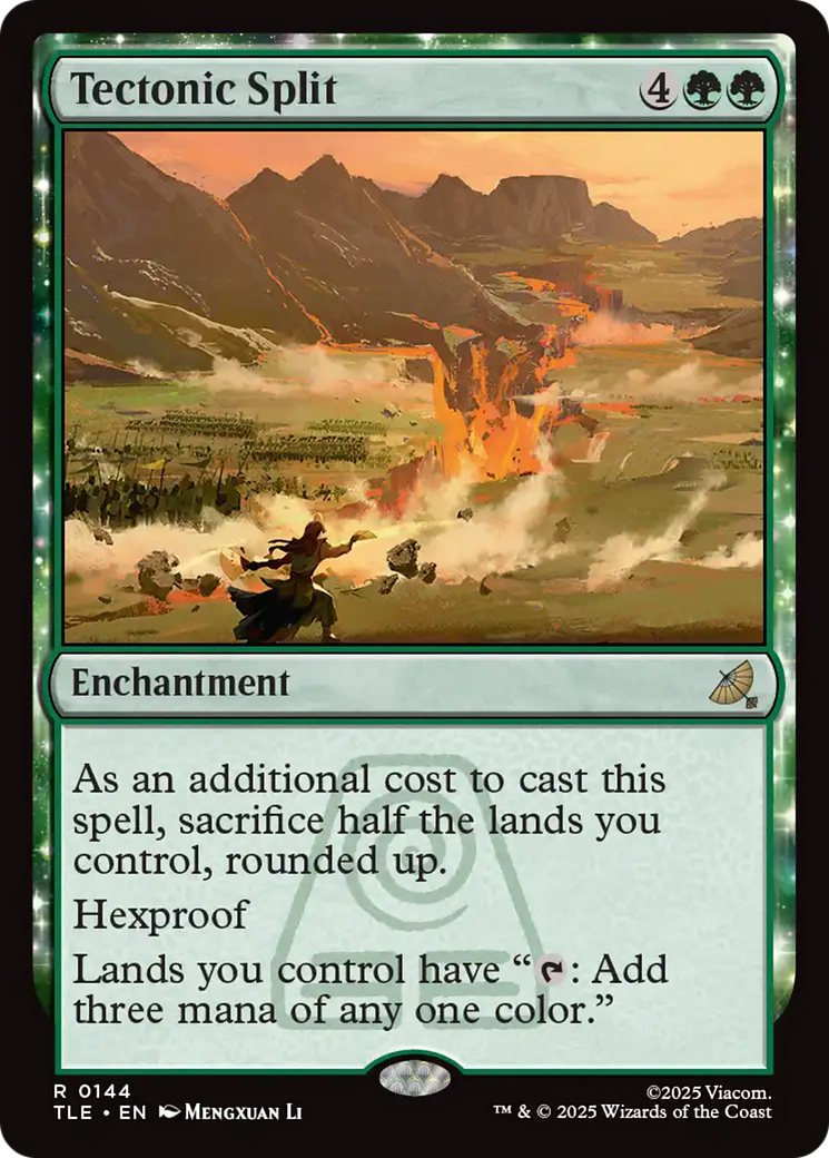 Tectonic Split - Rare Enchantment card from Avatar: The Last Airbender Eternal