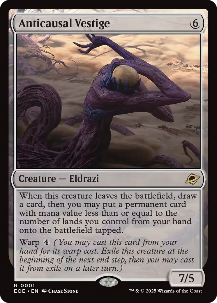 Anticausal Vestige - Rare Creature — Eldrazi card from Edge of Eternities