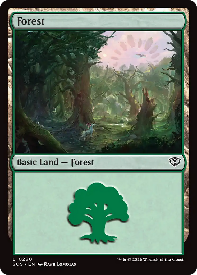 Forest - Common Basic Land — Forest card from Secrets of Strixhaven