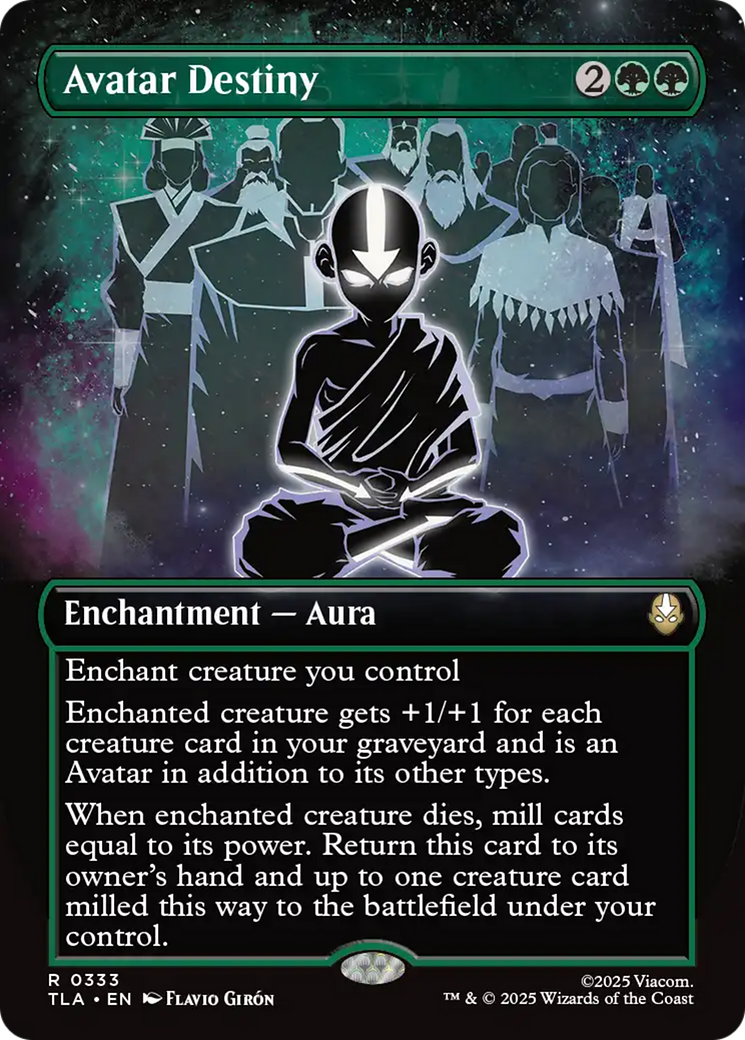 Avatar Destiny - Rare Enchantment — Aura card from Avatar: The Last Airbender