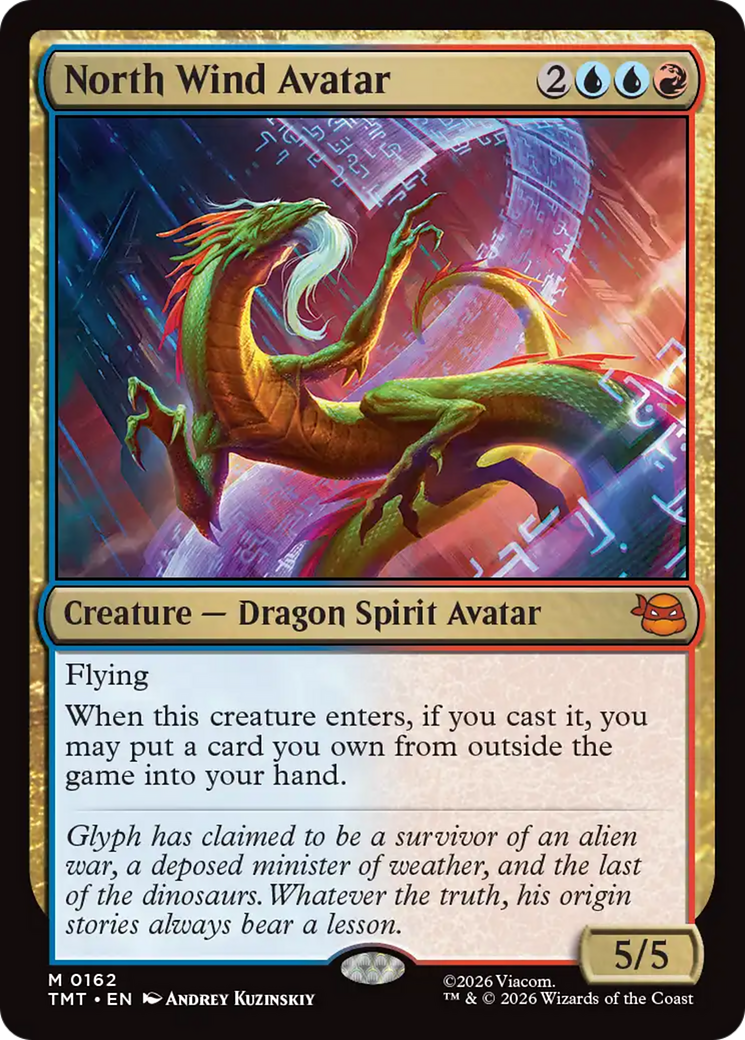 North Wind Avatar - Mythic Creature — Dragon Spirit Avatar card from Teenage Mutant Ninja Turtles