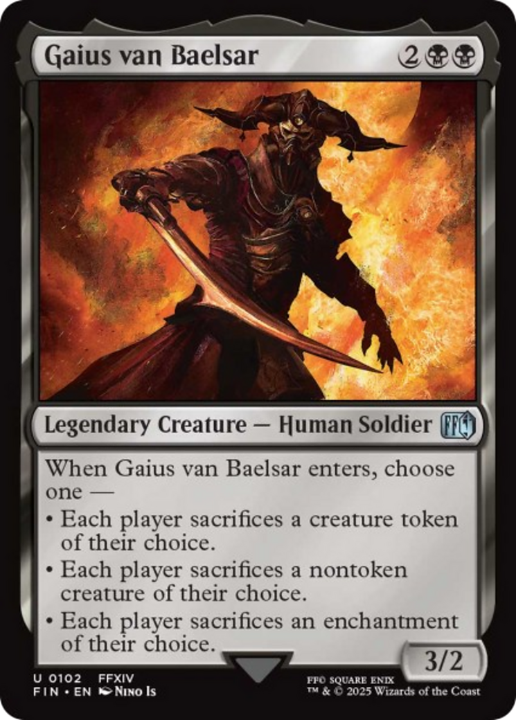 Gaius van Baelsar - Uncommon Legendary Creature — Human Soldier card from Final Fantasy