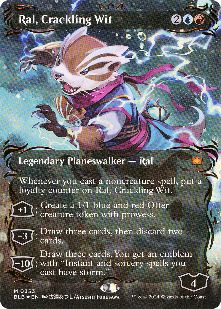Ral, Crackling Wit - Mythic Legendary Planeswalker — Ral card from Bloomburrow